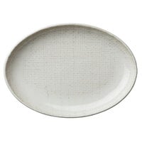 Oneida L6800000323 Knit 6 inch Porcelain Oval Plate - 48/Case