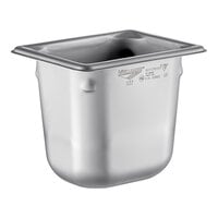 Vollrath 30862 Super Pan V 1/8 Size 5 1/2" Deep Anti-Jam Stainless Steel Steam Table / Hotel Pan - 22 Gauge