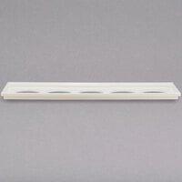 Bon Chef EZ-12L-1-SDPWHT EZ Fit Smart Tile White Sandstone Finish 1/2 Long 5 Hole Adapter Plate