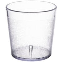 Carlisle 552907 Stackable 9 oz. Clear SAN Plastic Old Fashioned Tumbler - 72/Case