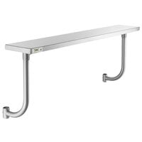 Regency 10" x 60" Stainless Steel Adjustable Work Surface for 60" Long Equipment Stands