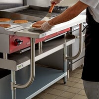 Regency 10 inch x 48 inch Stainless Steel Adjustable Work Surface for 48 inch Long Equipment Stands