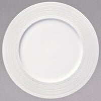 Luzerne Manhattan by Oneida 1880 Hospitality L5650000152 10 5/8" Round Warm White Porcelain Plate - 24/Case
