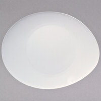 Oneida L5750000333 Stage 8 7/8 inch x 7 1/4 inch Warm White Porcelain Oval Platter - 24/Case