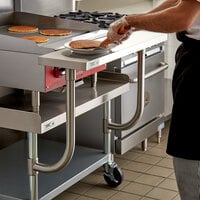 Regency 10 inch x 36 inch Stainless Steel Adjustable Work Surface for 36 inch Long Equipment Stands