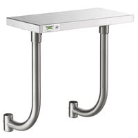 Regency 10" x 24" Stainless Steel Adjustable Work Surface for 24" Long Equipment Stands