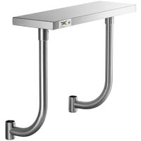 Regency 10" x 30" Stainless Steel Adjustable Work Surface for 30" Long Equipment Stands