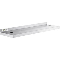 Regency 10" x 36" Stainless Steel Plate Shelf for 36" Long Equipment Stands