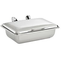 Vollrath 4644015 Mirage® 8 Qt. Full Size Induction Chafer with Stainless Steel Top and Full Size, 2.5" Deep Super Pan V® Stainless Steel Food Pan
