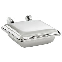 Vollrath 4644025 Mirage® 5.6 Qt. 2/3 Size Square Induction Chafer with Stainless Steel Top and 2/3 Size, 2.5" Deep Super Pan V® Stainless Steel Food Pan