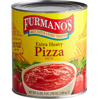 Furmano's #10 Can Extra Heavy Pizza Sauce - 6/Case