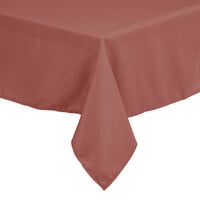 Intedge 45" x 120" Rectangular Mauve 100% Polyester Hemmed Cloth Table Cover
