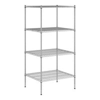 Regency 30" Wide NSF Chrome 4-Shelf Kit with 74" Posts