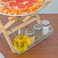 Tablecraft RTT21R Stainless Steel Mini Table Tray Stand Condiment Rack
