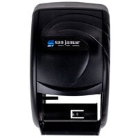 San Jamar R3590TBK Duett Oceans Toilet Tissue Dispenser - Black Pearl