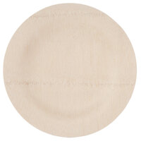 Round compostable bamboo plate