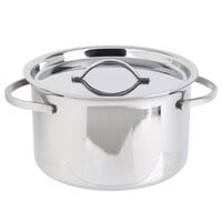 American Metalcraft MPL24 24 oz. Mini Stainless Steel Pot and Lid