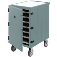Cambro 1826LTC3401 Camcart Slate Blue Mobile Cart for 18 inch x 26 inch Sheet Pans and Trays