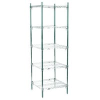 Metro 5A527K3 Stationary Super Erecta Adjustable 2 Series Metroseal 3 Wire Shelving Unit - 24 inch x 30 inch x 74 inch