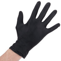 Lavex Industrial Nitrile 6 Mil Heavy-Duty Powder-Free Textured Gloves - Medium - Box of 100