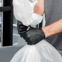 Lavex Industrial Nitrile 6 Mil Thick Heavy-Duty Powder-Free Textured Gloves - Medium - Box of 100