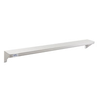 Lavex Janitorial 5 inch x 48 inch Stainless Steel Restroom Wall Mount Shelf