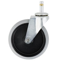 Cambro 41076 Equivalent 5 inch Swivel Stem Caster for BC340KD Utility Cart