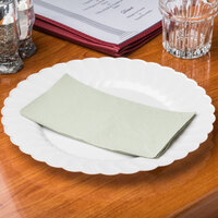 Hoffmaster 180546 Soft Sage Green 15 inch x 17 inch 2-Ply Paper Dinner Napkin - 1000/Case