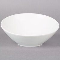 Acopa 13 oz. Bright White Slanted Porcelain Bowl - 12/Pack
