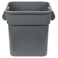 Continental 2800GY Huskee 32 Gallon Gray Square Trash Can