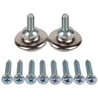 Lancaster Table & Seating 10 Piece Floor Glide and Screw Table Base Hardware Kit