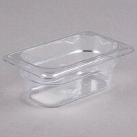 Cambro 92CW135 Camwear 1/9 Size Clear Polycarbonate Food Pan - 2 1/2 inch Deep