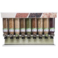 Rosseto SD3231 Bulkshop 13.3 Liter, 9 Canister Premium Dry Food Merchandiser Shelf