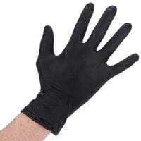 Lavex Industrial Nitrile 6 Mil Thick Heavy-Duty Powder-Free Textured Gloves - Large