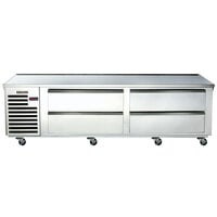 Traulsen TE084LT 4 Drawer 84 inch Freezer Chef Base