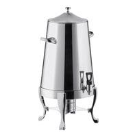 Choice Deluxe Stainless Steel 80 Cup Coffee Chafer Urn with Chrome Accents - 5 Gallon