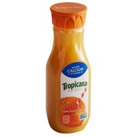 Tropicana Calcium Added No Pulp Pure Premium Orange Juice 12 fl. oz. - 12/Case