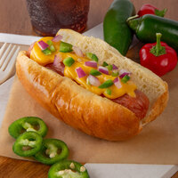 Hippey's 6/1 Jalapeno Cheese Franks - 72/Case