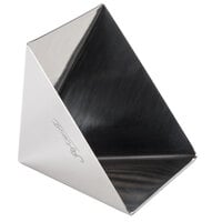Ateco 4936 3 1/2 inch x 2 1/2 inch Stainless Steel Medium Pyramid Mold