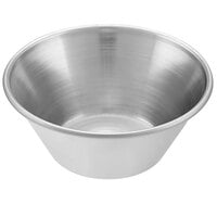 Choice 1.5 oz. Smooth Stainless Steel Round Sauce Cup - 12/Pack