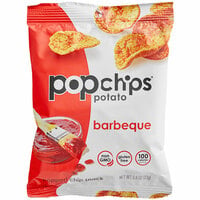 Popchips BBQ Popped Chip Snack 0.8 oz. - 24/Case