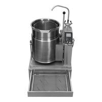 Cleveland KGT-12-T Liquid Propane 12 Gallon Tilting 2/3 Steam Jacketed Tabletop Kettle - 53,000 BTU