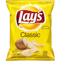 Lay's Classic Potato Chips 1.5 oz. - 64/Case