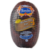 Kunzler 7 lb. Hardwood Smoked Black Forest Honey Ham - 2/Case