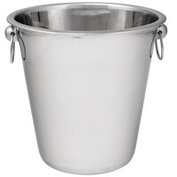 Acopa 4 Qt. Smooth Stainless Steel Wine / Champagne Bucket