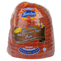 Kunzler 2 lb. Smoked Quarter Boneless Skinless Shankless Old Fashioned Style Ham - 9/Case