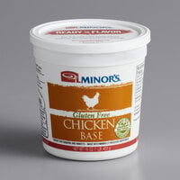 Minor's Gluten Free Chicken Base 1 lb. Tub - 6/Case