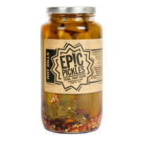 Epic Pickles 32 oz. Hot Dill Pickle Spears - 12/Case