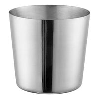 Acopa 16 oz. Smooth Stainless Steel Appetizer / French Fry Holder with Flat Top