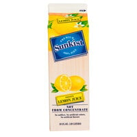 Sunkist 30 fl. oz. 100% Frozen Lemon Juice - 12/Case